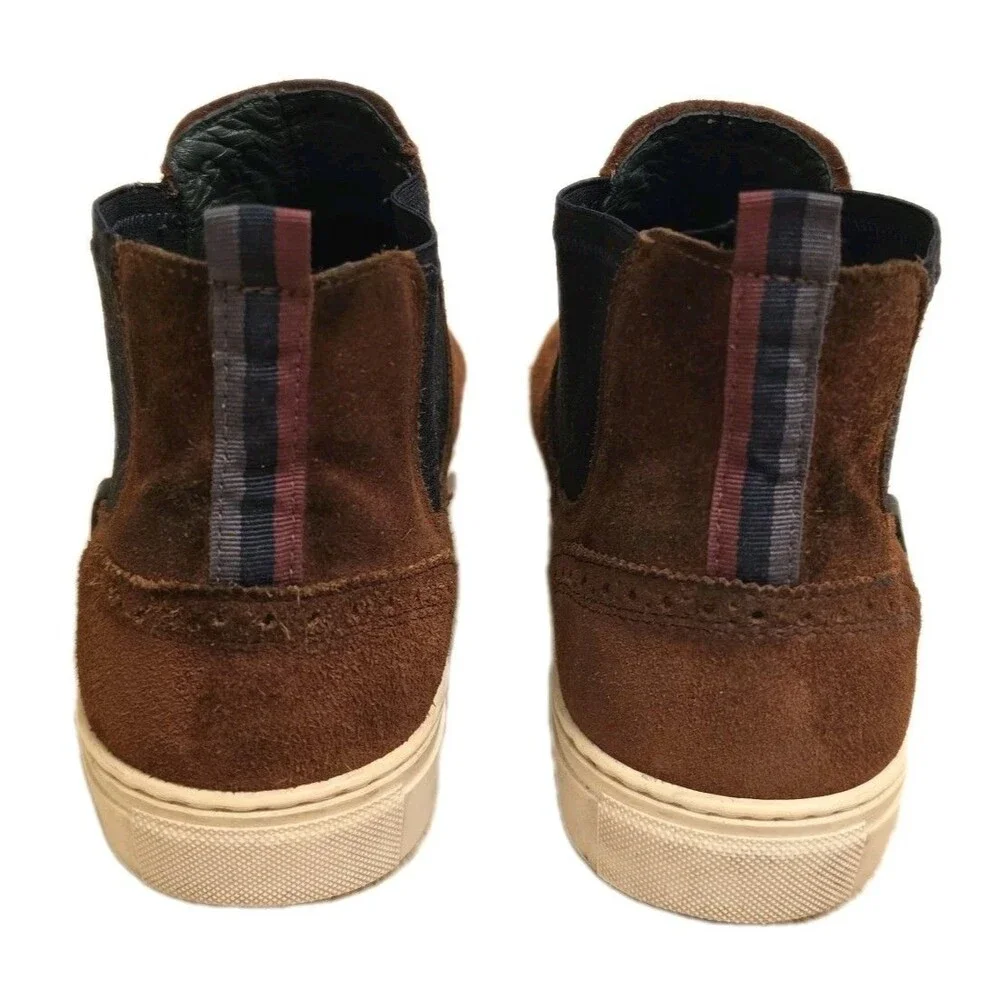 Ted Baker Mens 8.5 London Lykeen Brown Suede Casual Lifestyle Daily Chelsea Boot